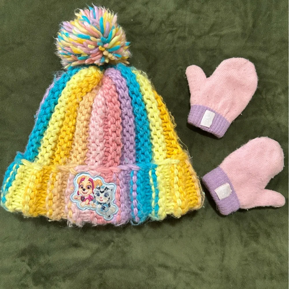 Paw Patrol Girls Winter Hat & Gloves Set